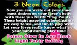 Bachelorette Party Neon Play Paints with UV Pen Applicator by Hott Products